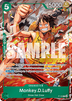 One Piece Card Game – Monkey D. Luffy P-135 (V.1) Release Winner (Near Mint)