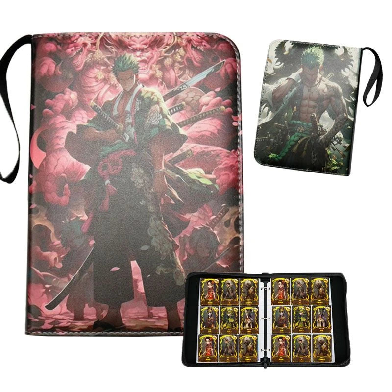 One Piece Card Binder – Zipper closure | 400 or 900 Cards | Luffy, Zoro & Ace