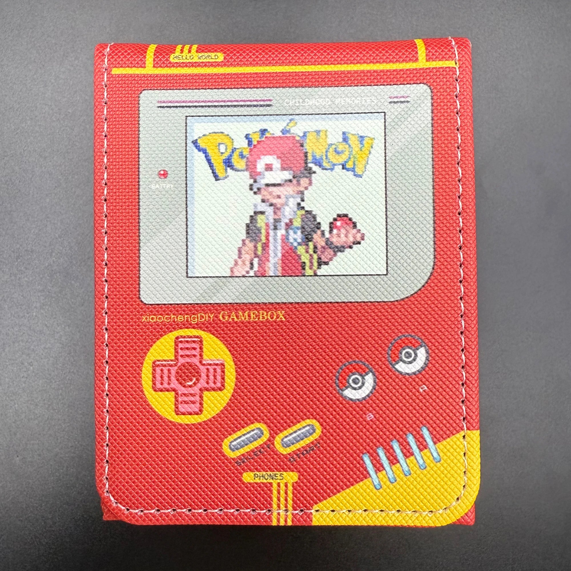 Retro Gameboy Card Box – PU Leather TCG Deck Holder