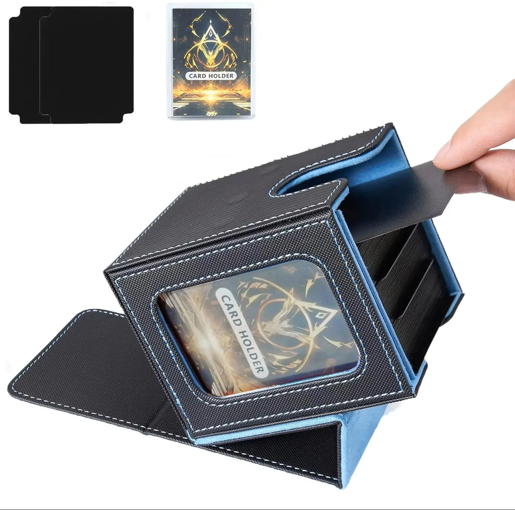 TCG Deck Box 100+ | Magnetic Closure & Window | PU Leather – Multiple Colors