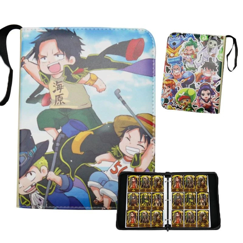 One Piece Card Binder – Zipper closure | 400 or 900 Cards | Luffy, Zoro & Ace