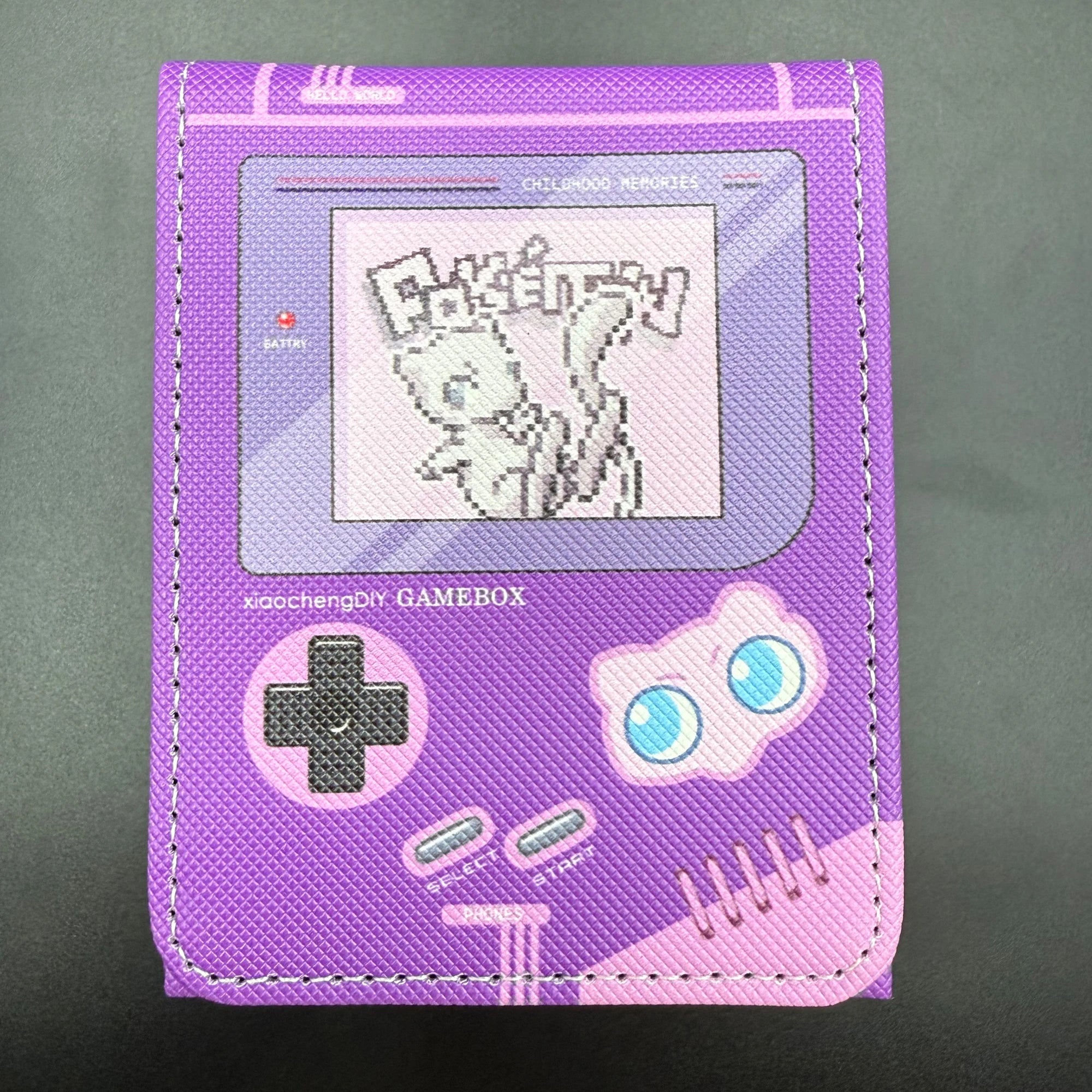 Retro Gameboy Card Box – PU Leather TCG Deck Holder