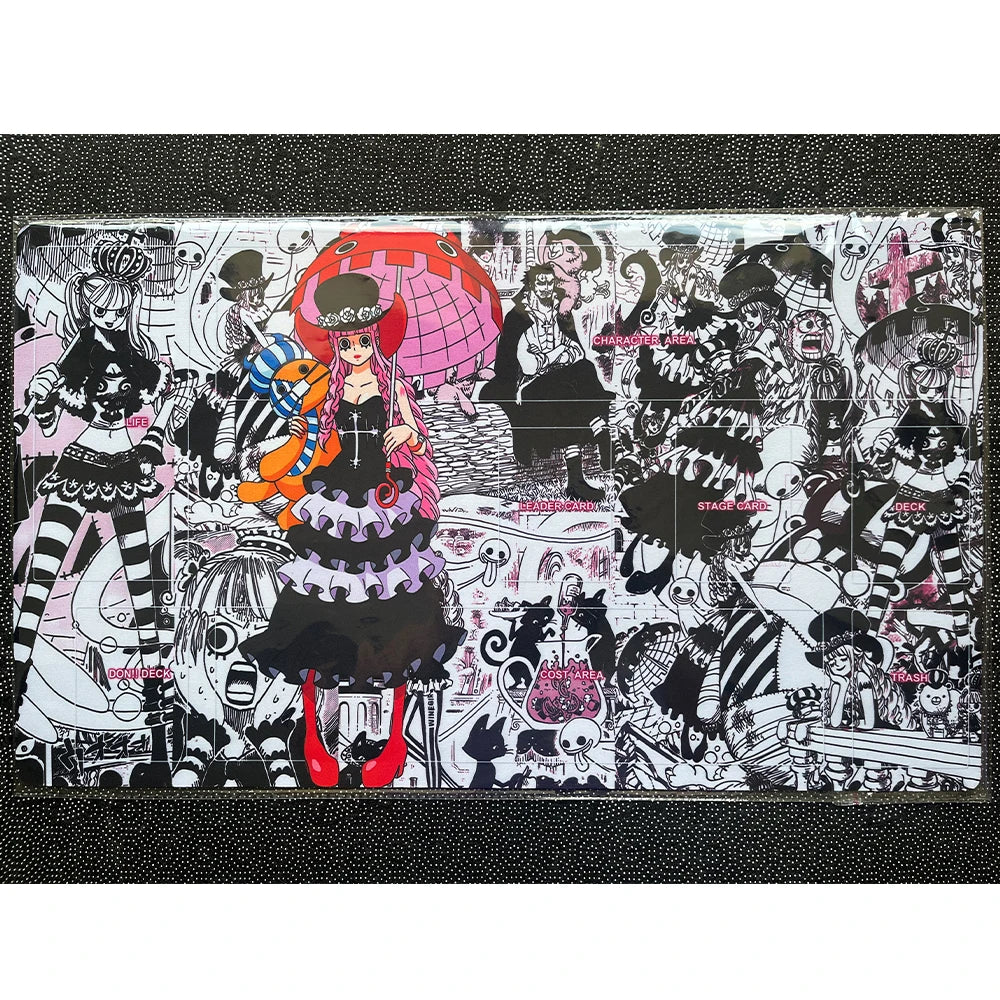 One Piece TCG Playmat – Manga Panel Design | Luffy, Zoro, Ace, Law & more (600×350mm)