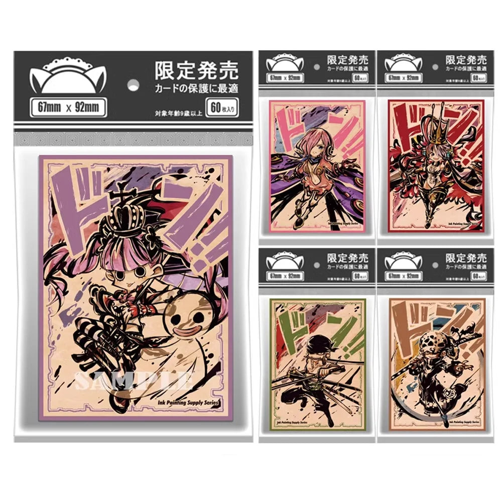 One Piece Holographic Card Sleeves Don!! – Luffy, Nami & Chopper | Laser Foil (60 Pack)