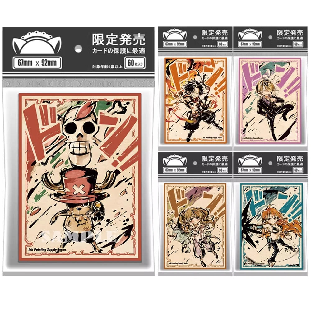 One Piece Holographic Card Sleeves Don!! – Luffy, Nami & Chopper | Laser Foil (60 Pack)