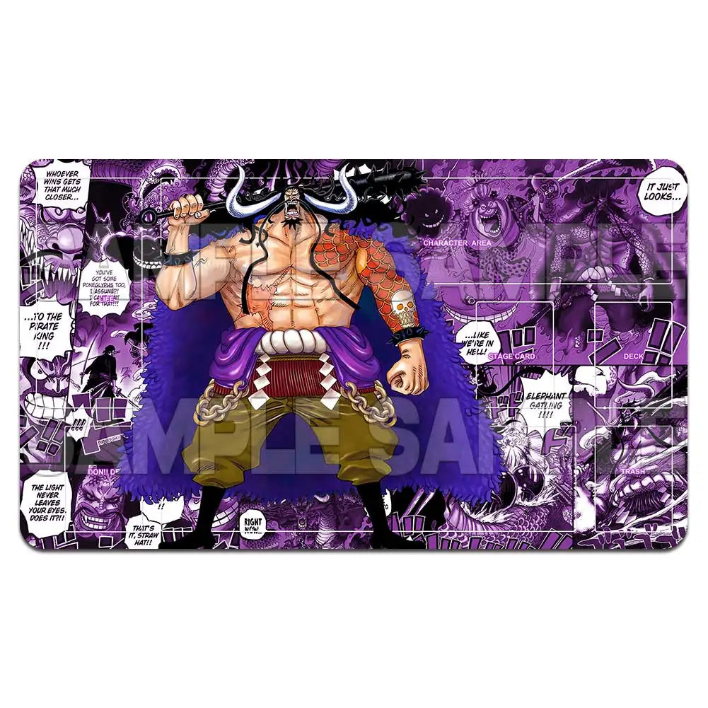 One Piece TCG Playmat – Manga Panel Design | Luffy, Zoro, Ace, Law & more (600×350mm)