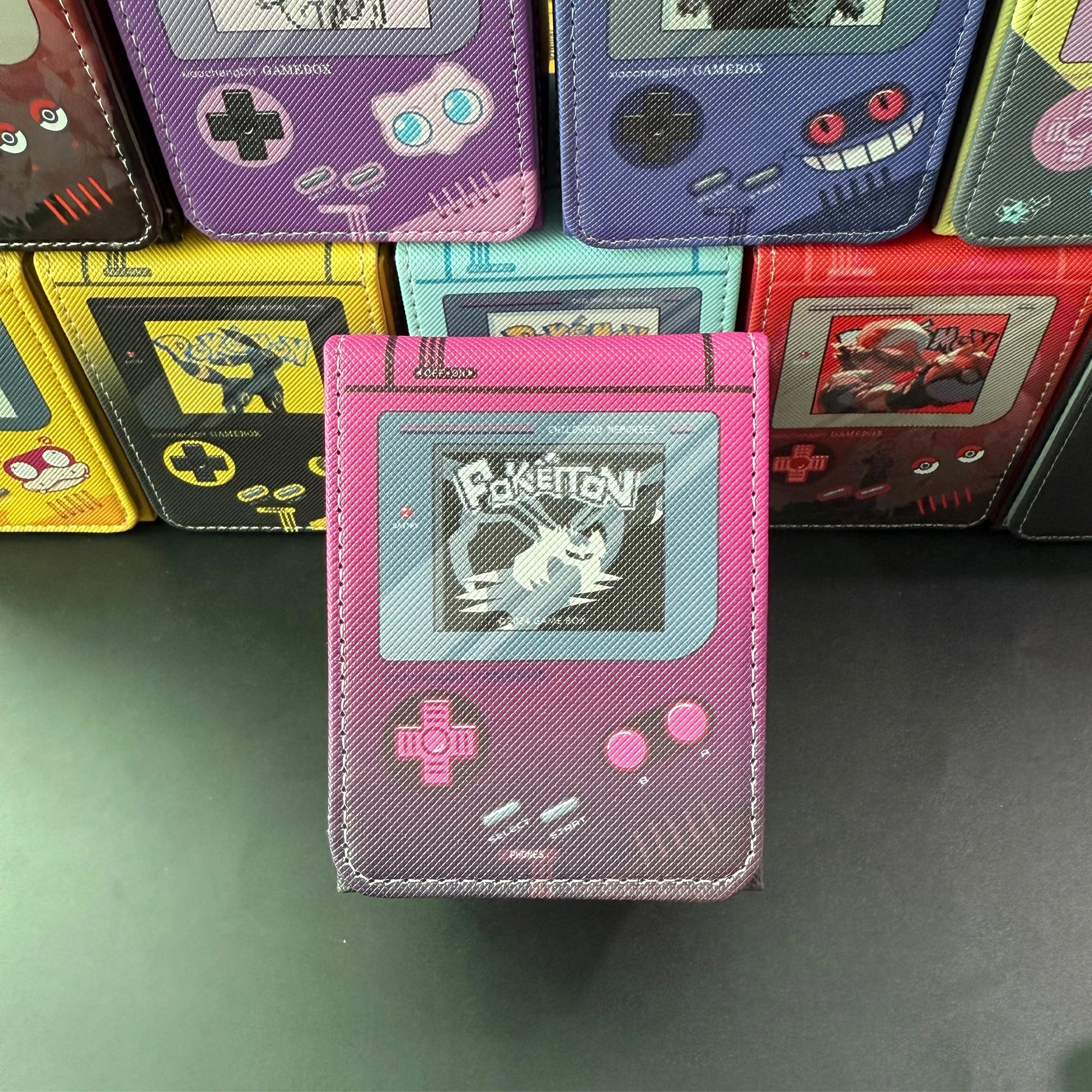 Retro Gameboy Card Box – PU Leather TCG Deck Holder
