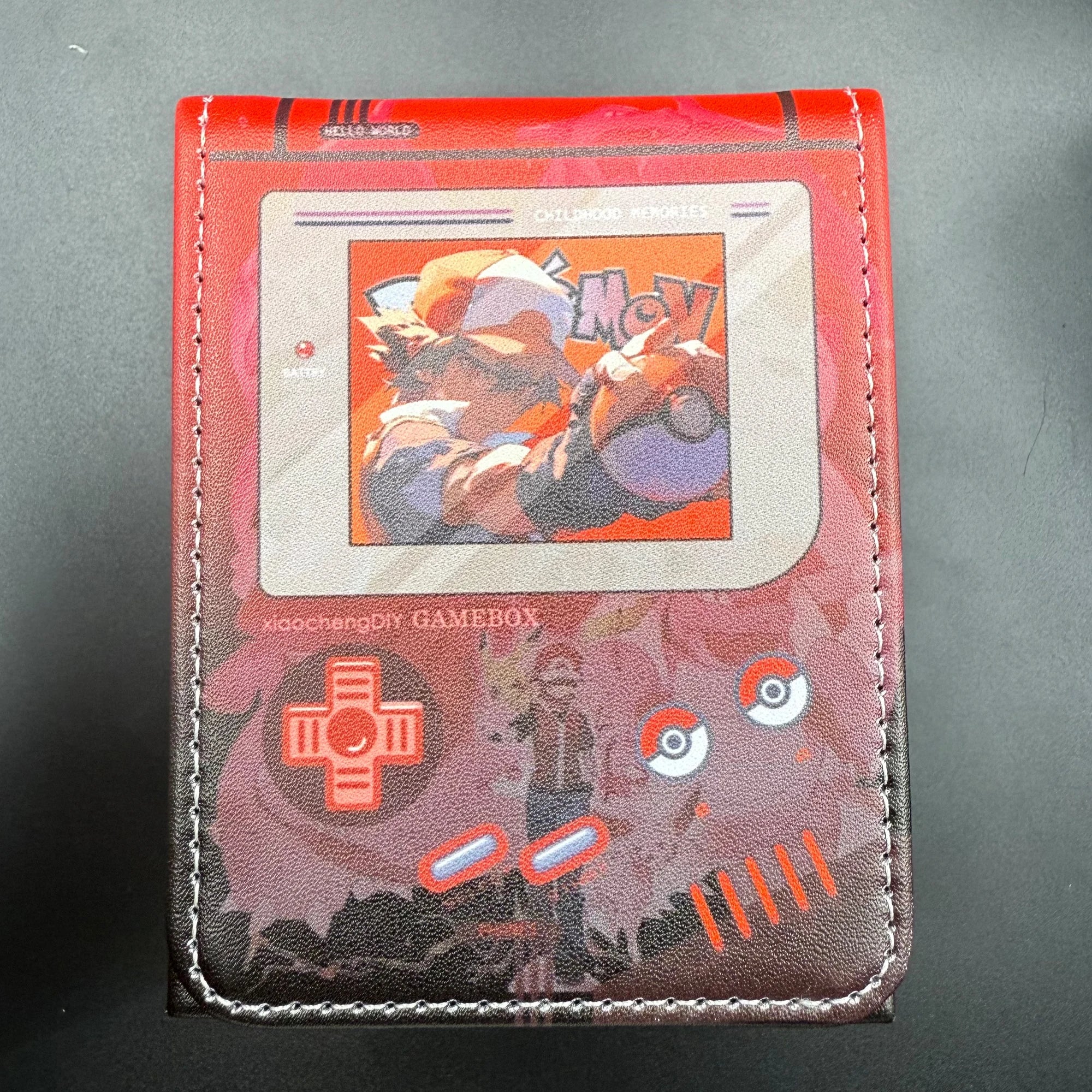 Retro Gameboy Card Box – PU Leather TCG Deck Holder