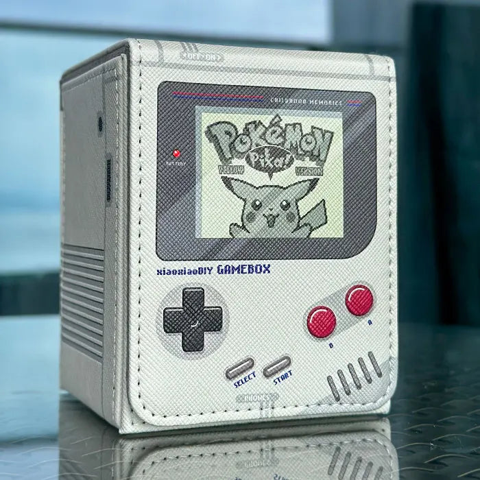 Retro Gameboy Card Box – PU Leather TCG Deck Holder