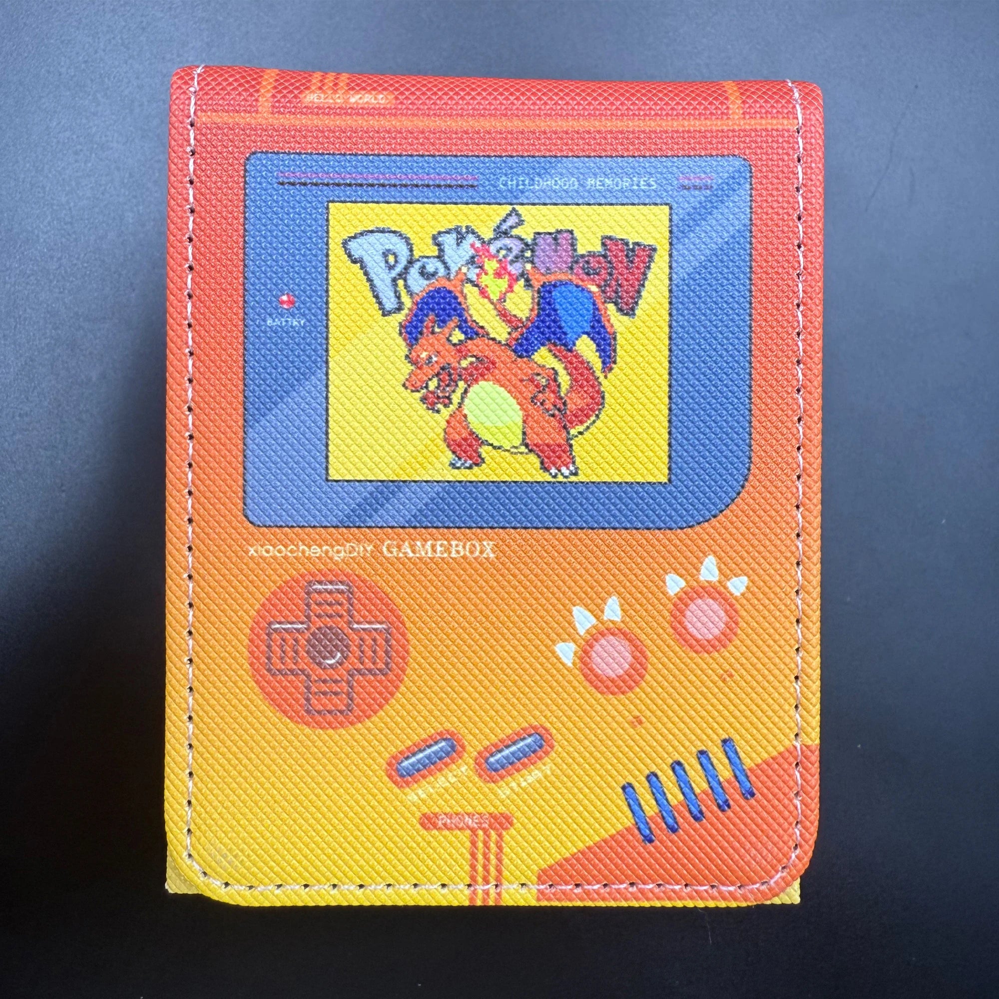Retro Gameboy Card Box – PU Leather TCG Deck Holder
