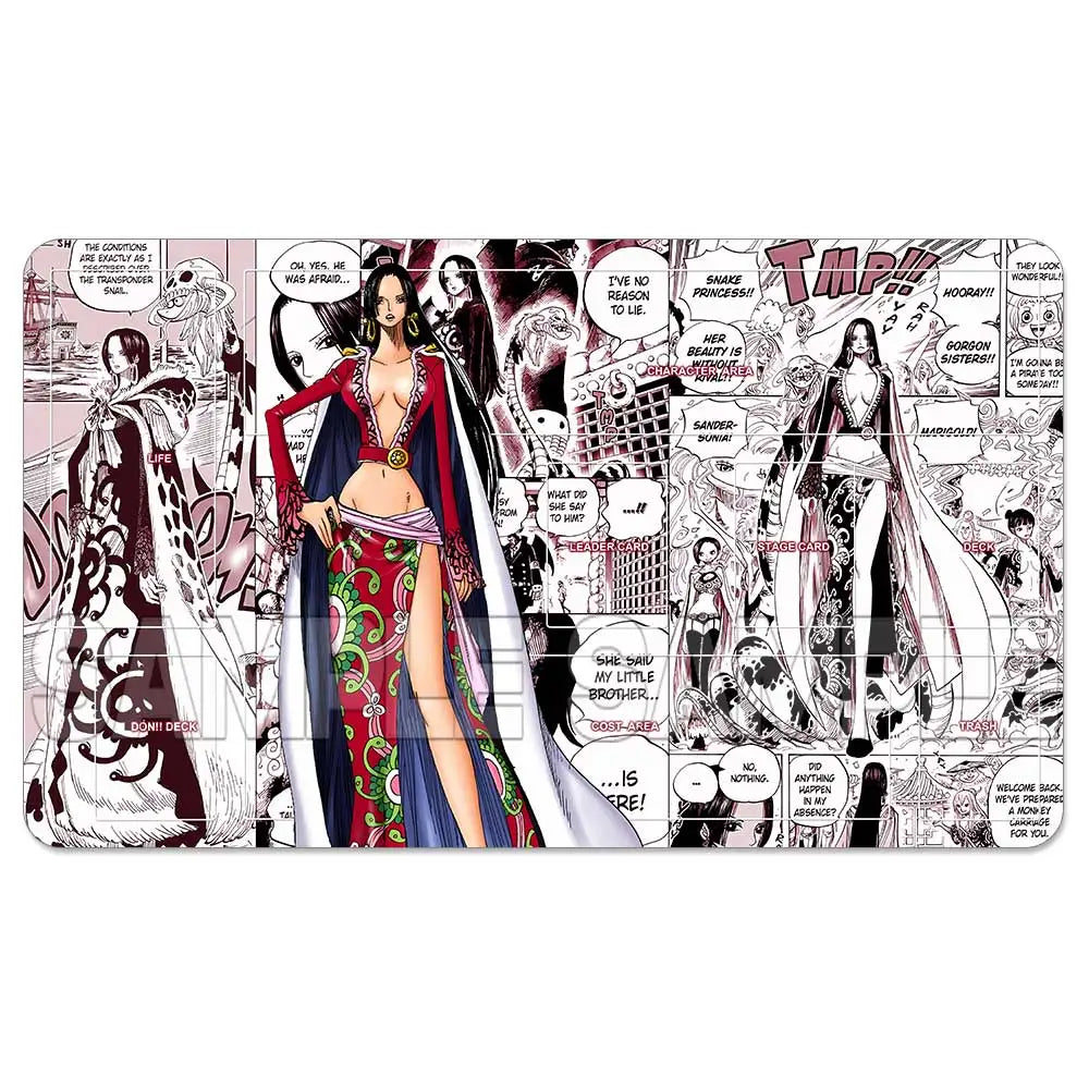 One Piece TCG Playmat – Manga Panel Design | Luffy, Zoro, Ace, Law & more (600×350mm)