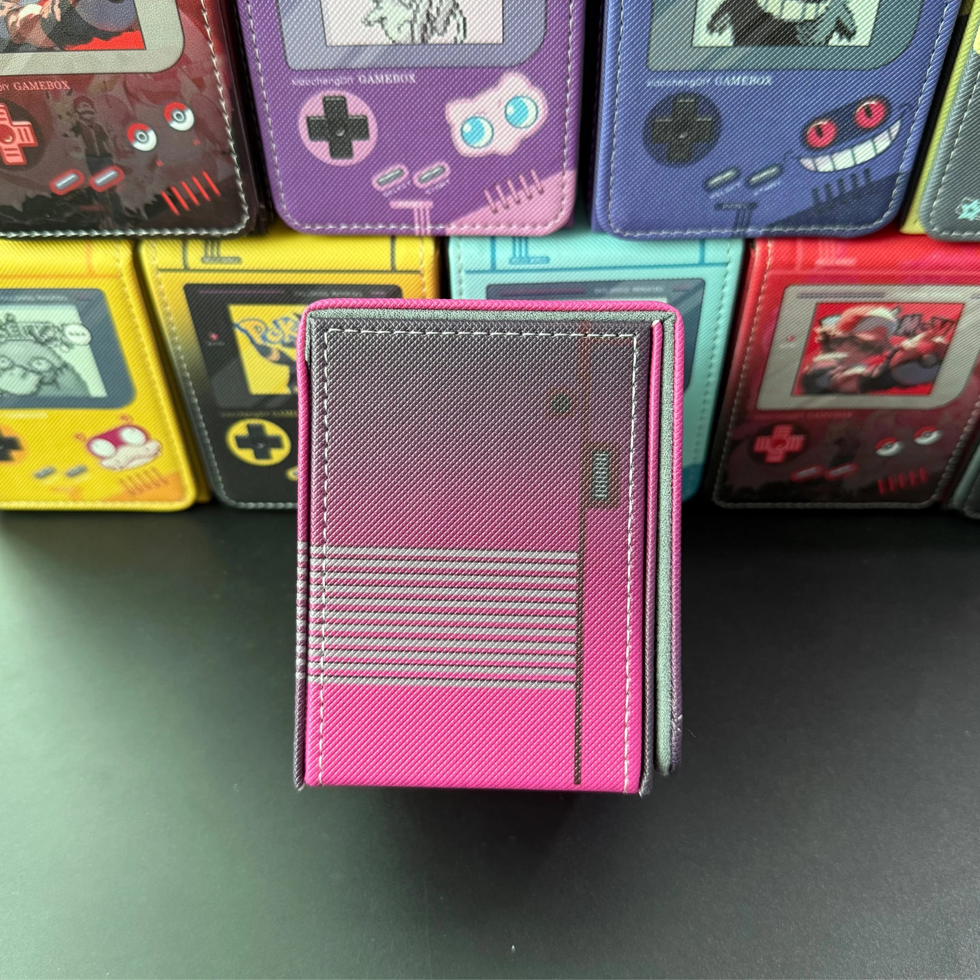 Retro Gameboy Card Box – PU Leather TCG Deck Holder