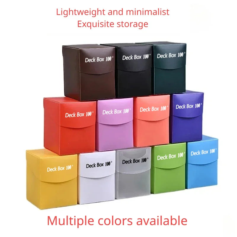TCG Deck Box 100+ | Plastic | Lightweight & Minimalist – Multiple Colors