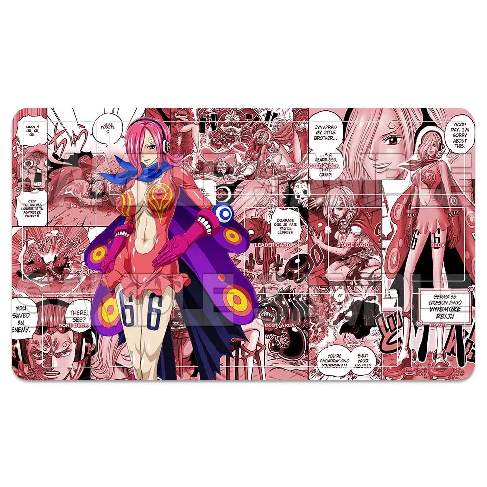One Piece TCG Playmat – Manga Panel Design | Luffy, Zoro, Ace, Law & more (600×350mm)