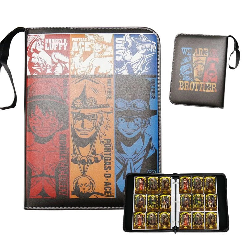One Piece Card Binder – Zipper closure | 400 or 900 Cards | Luffy, Zoro & Ace