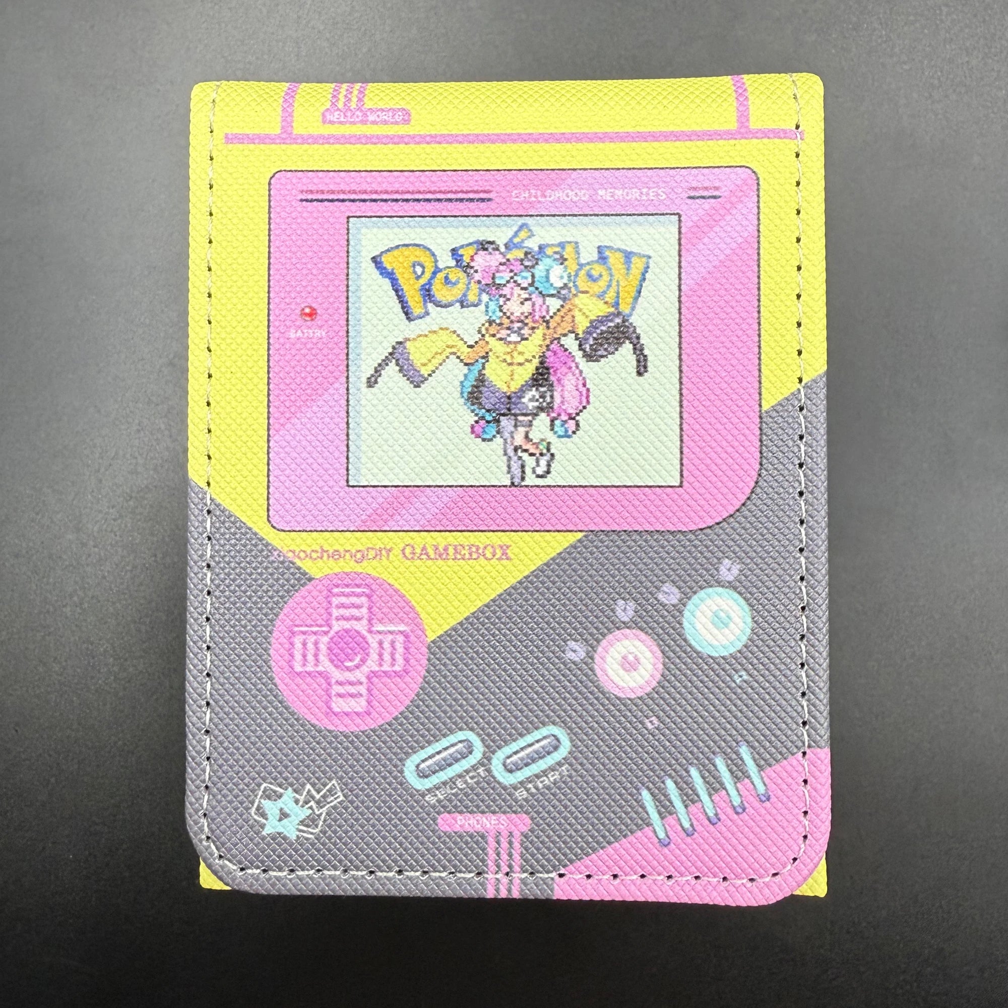 Retro Gameboy Card Box – PU Leather TCG Deck Holder
