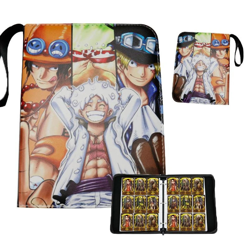 One Piece Card Binder – Zipper closure | 400 or 900 Cards | Luffy, Zoro & Ace