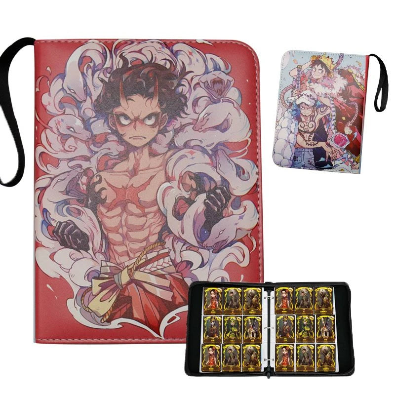 One Piece Card Binder – Zipper closure | 400 or 900 Cards | Luffy, Zoro & Ace