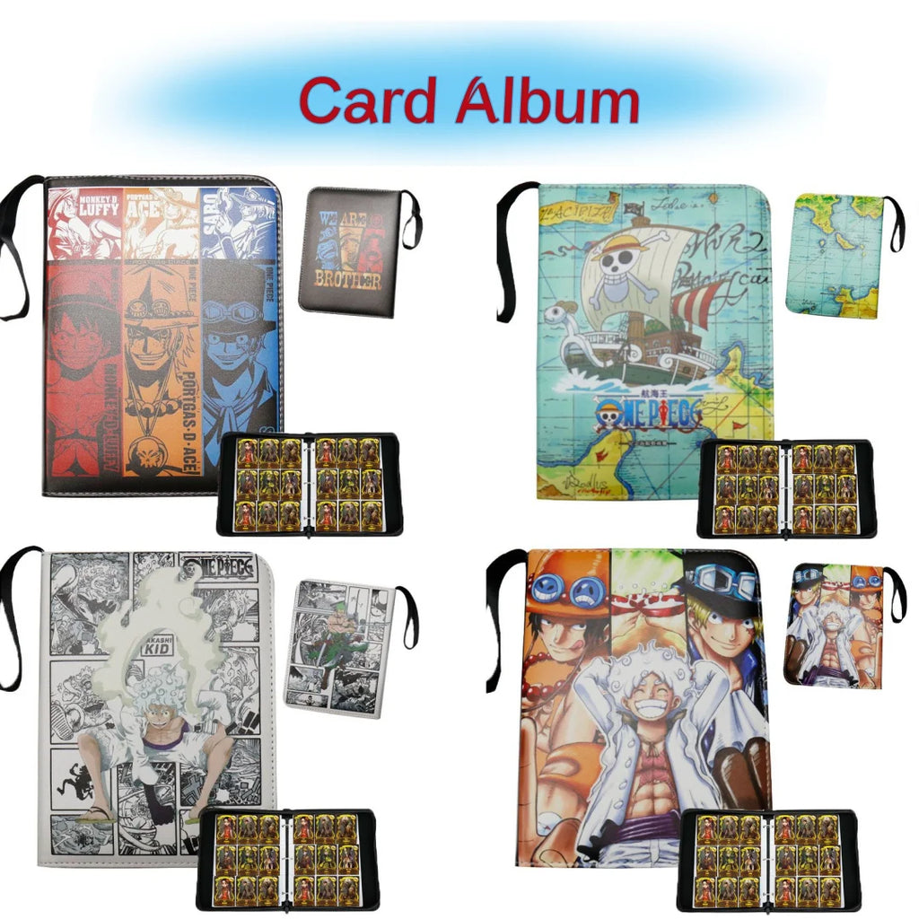 One Piece Card Binder – Zipper closure | 400 or 900 Cards | Luffy, Zoro & Ace