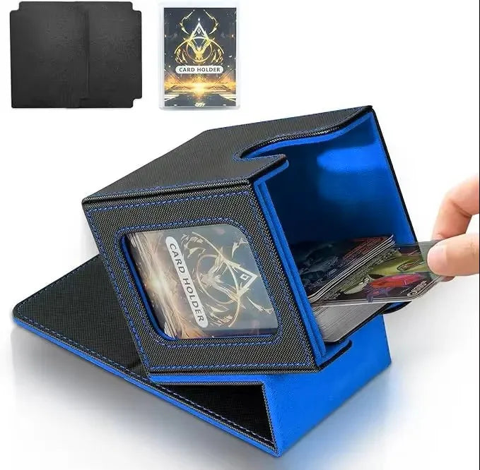 TCG Deck Box 100+ | Magnetic Closure & Window | PU Leather – Multiple Colors